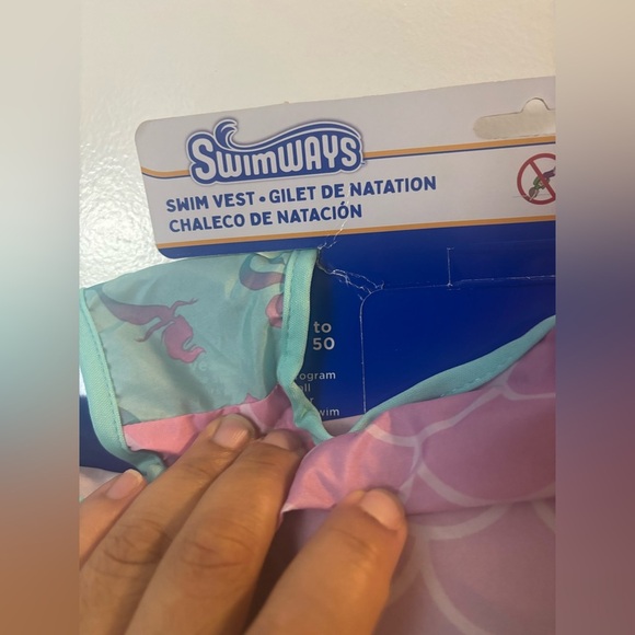 SwimWays Child Swim Vest Mermaid Print Ages 2-4 YEARS - Picture 2 of 4